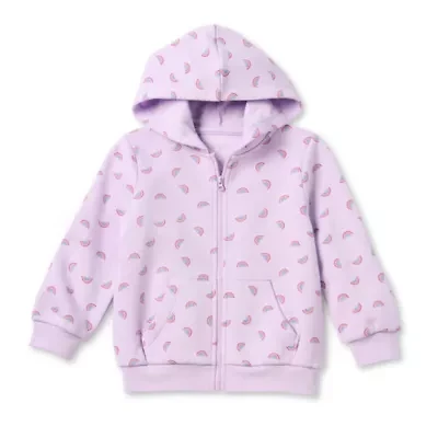 Okie Dokie Girls Fleece Hooded Lightweight Puffer Jacket