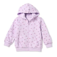 Okie Dokie Girls Fleece Hooded Lightweight Puffer Jacket