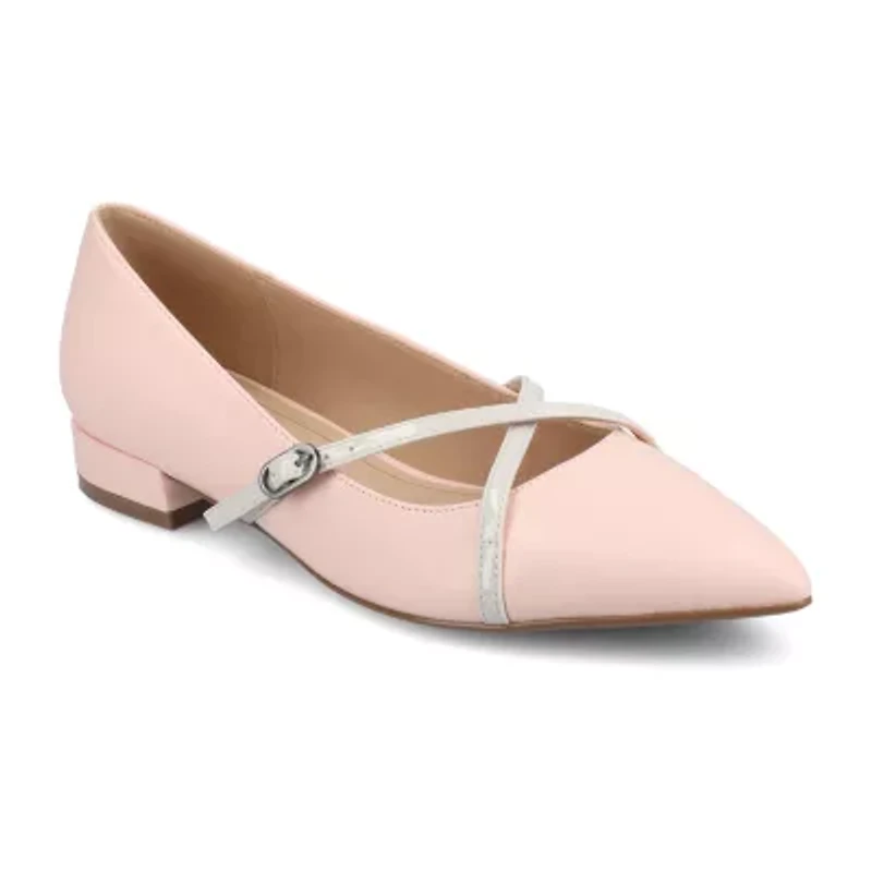 Journee Collection Camby Womens Pointed Closed Toe Ballet Flats