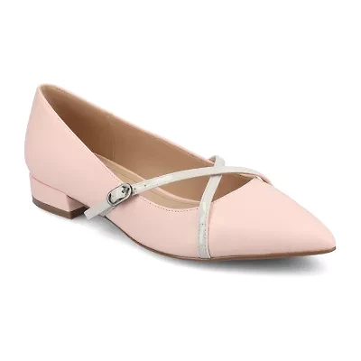 Journee Collection Camby Womens Pointed Closed Toe Ballet Flats