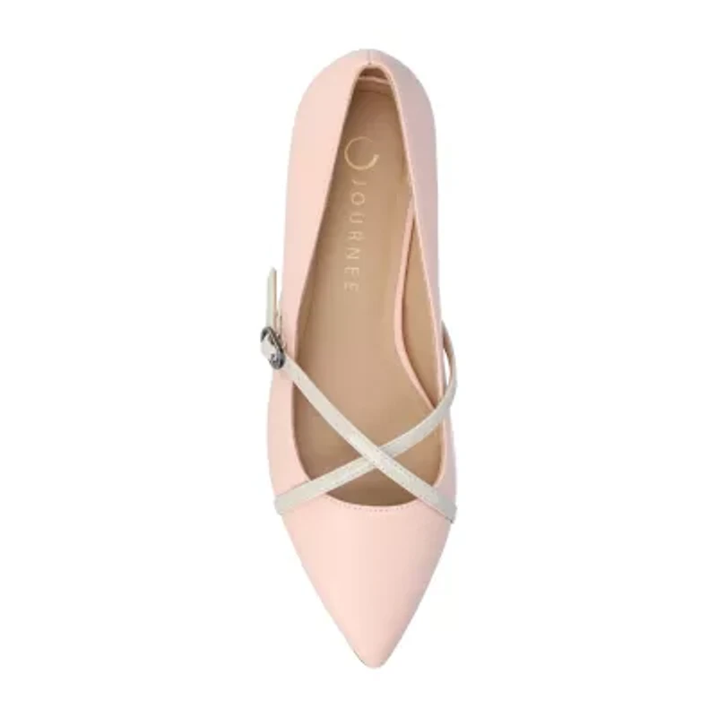 Journee Collection Camby Womens Pointed Closed Toe Ballet Flats