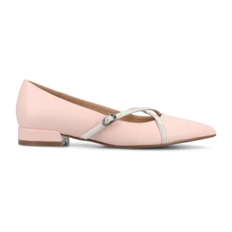 Journee Collection Camby Womens Pointed Closed Toe Ballet Flats