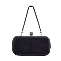 N By Nina Crysal Minaudiere With Crystal Cording Evening Bag