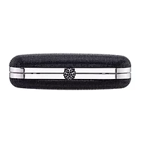 N By Nina Crysal Minaudiere With Crystal Cording Evening Bag
