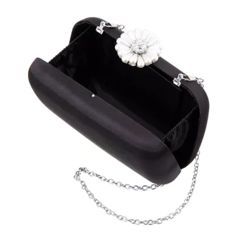 N By Nina Pearl Flower Minaudiere Evening Bag