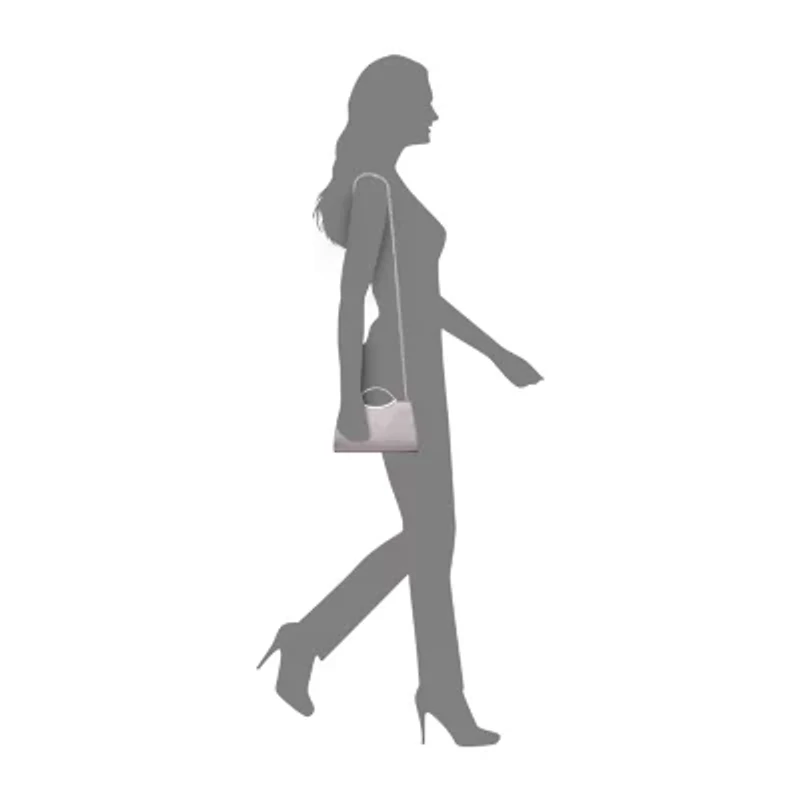 N By Nina Textured Metallic Satchel Evening Bag