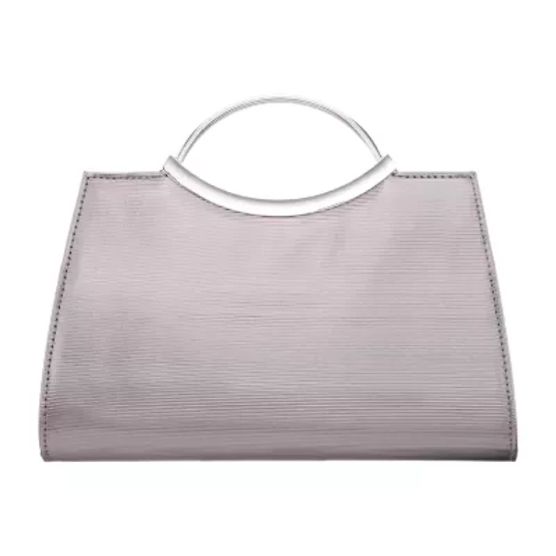 N By Nina Textured Metallic Satchel Evening Bag