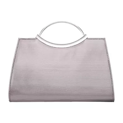 N By Nina Textured Metallic Satchel Evening Bag