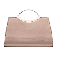 N By Nina Textured Metallic Satchel Evening Bag