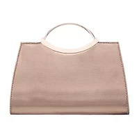 N By Nina Textured Metallic Satchel Evening Bag