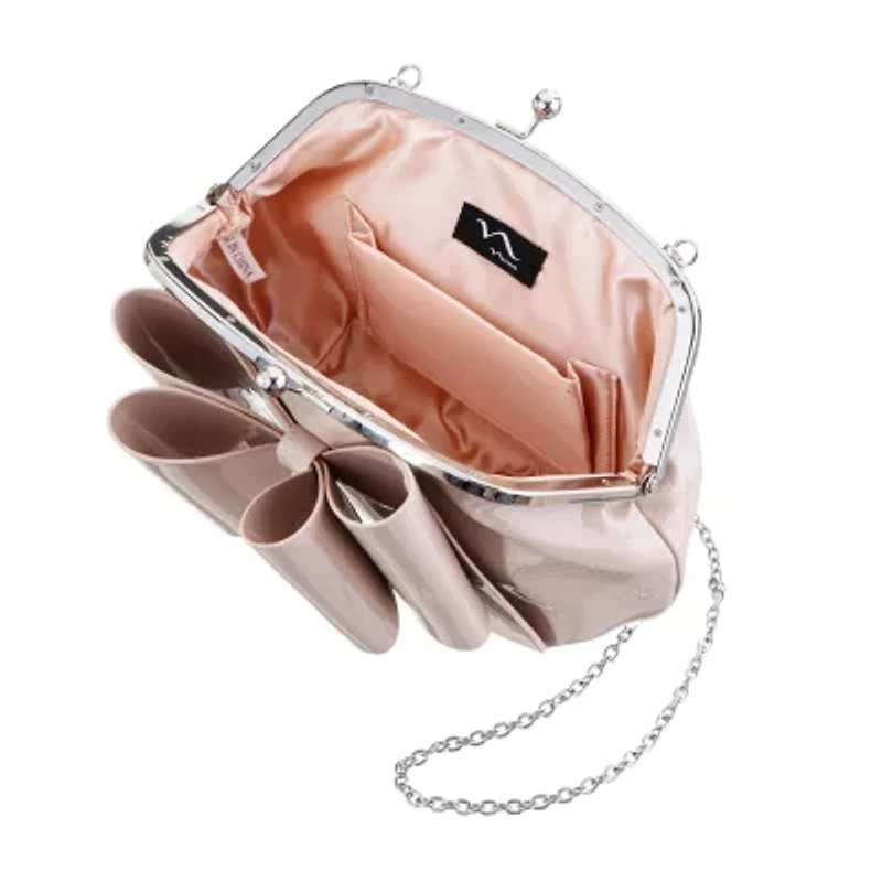 N By Nina Bow Kiss Lock Clutch