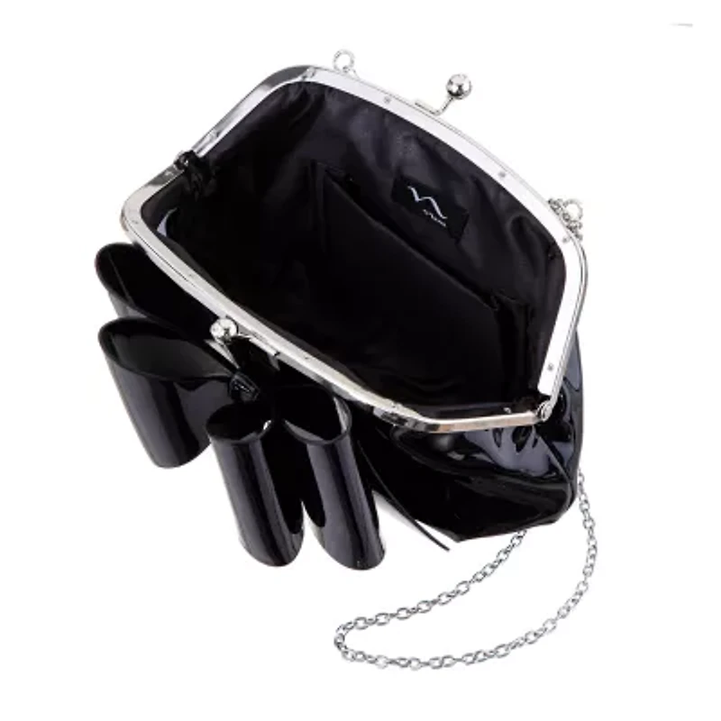 N By Nina Bow Kiss Lock Clutch
