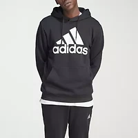 adidas Mens Long Sleeve Fleece Active Hoodie