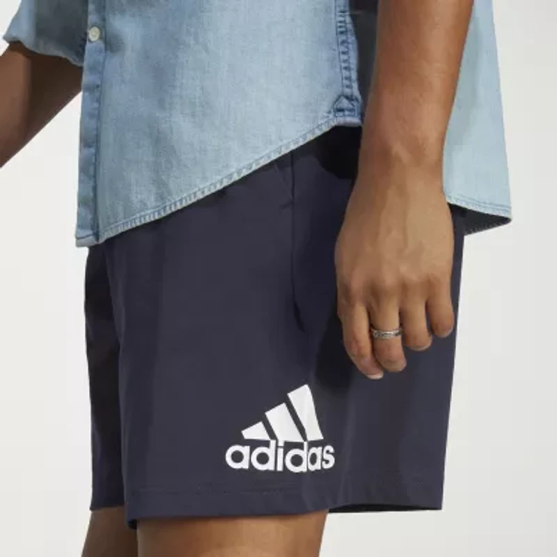 adidas Mens 7" Mid Rise Workout Shorts