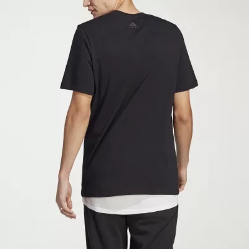 adidas Mens Crew Neck Short Sleeve Active T-Shirt
