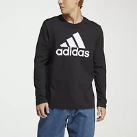 adidas Mens Crew Neck Long Sleeve Active T-Shirt