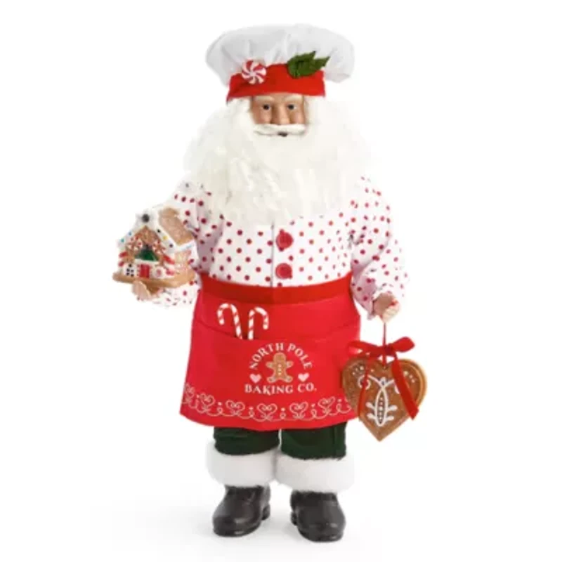 North Pole Trading Co. 18in Baker Christmas Santa Figurine