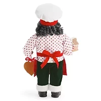 North Pole Trading Co. 18in Baker African American Christmas Santa Figurine