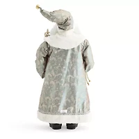 North Pole Trading Co. 36in Sage Coat Christmas Santa Figurine
