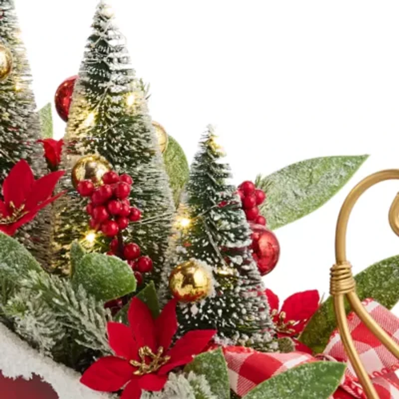 Martha Stewart Sleigh Christmas Tabletop Decor