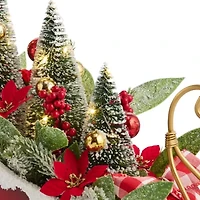 Martha Stewart Sleigh Christmas Tabletop Decor