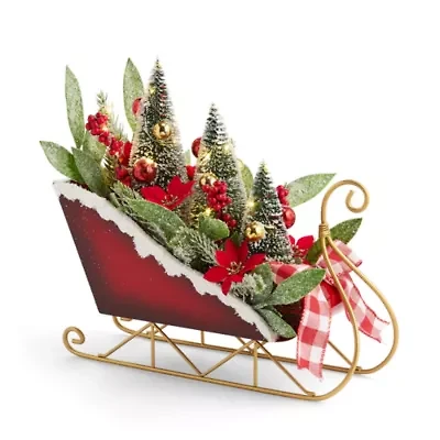 Martha Stewart Sleigh Christmas Tabletop Decor