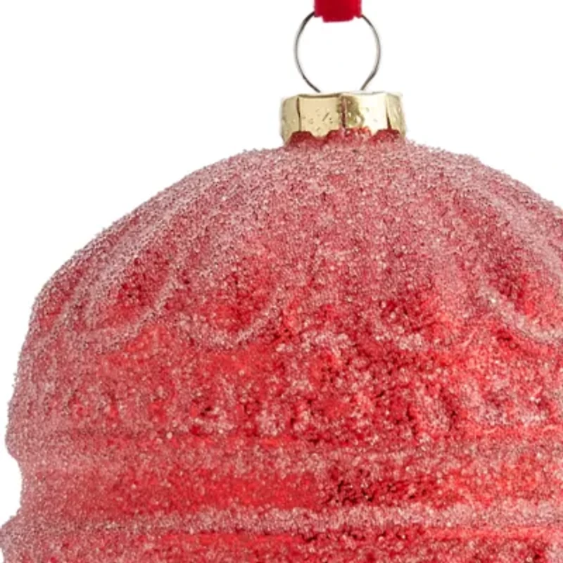 Martha Stewart Glass Ball Macaroon Christmas Ornament