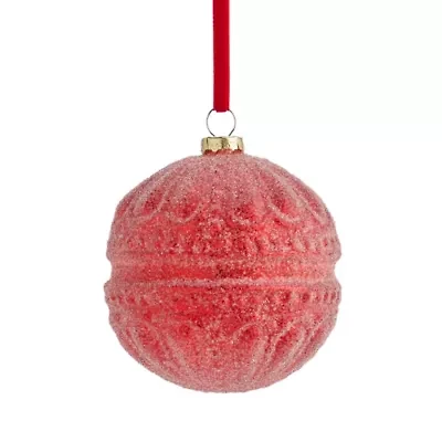 Martha Stewart Glass Ball Macaroon Christmas Ornament