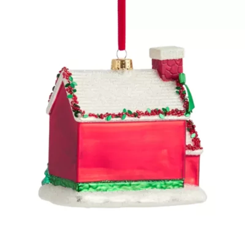 Martha Stewart Glass House Christmas Ornament