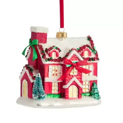 Martha Stewart Glass House Christmas Ornament