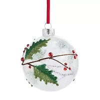 Martha Stewart Clear Misteltoe Christmas Ornament
