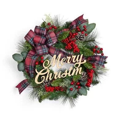 North Pole Trading Co. Merry Wreath