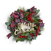 North Pole Trading Co. Merry Wreath