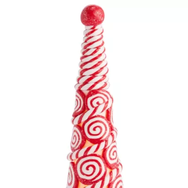North Pole Trading Co. Large Peppermint Tree Christmas Tabletop Decor