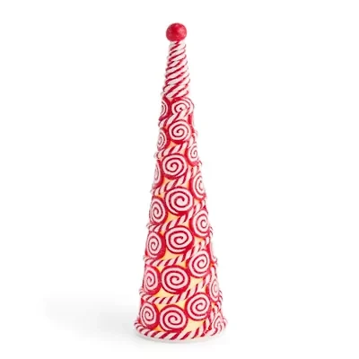 North Pole Trading Co. Large Peppermint Tree Christmas Tabletop Decor