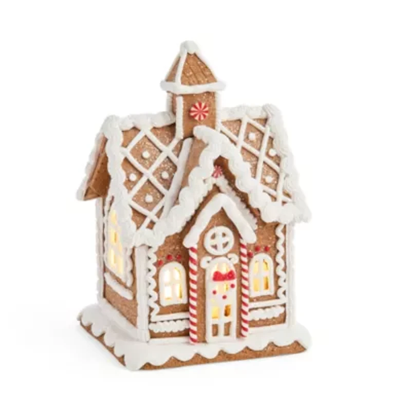 North Pole Trading Co. Gingerbread House Christmas Tabletop Decor