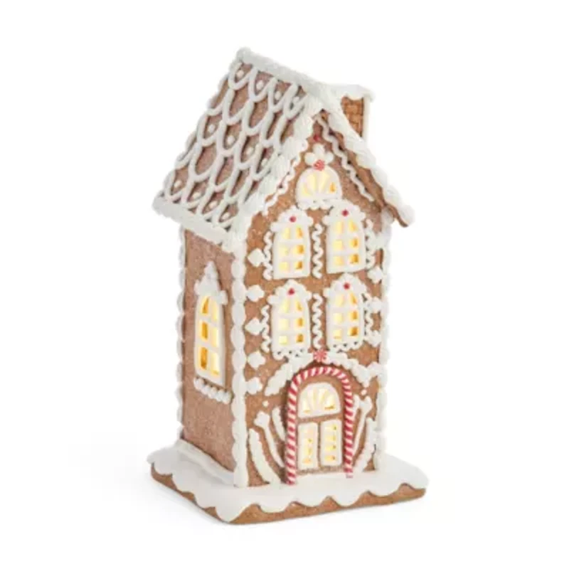 North Pole Trading Co. Gingerbread House Christmas Tabletop Decor