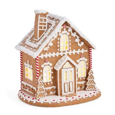 North Pole Trading Co. Large Gingerbread House Christmas Tabletop Decor