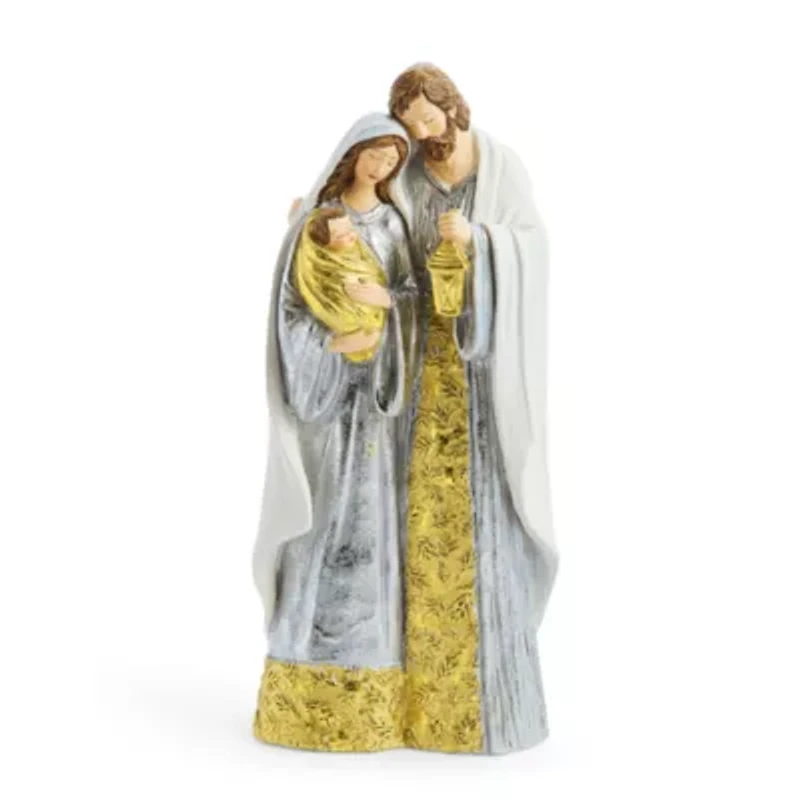 North Pole Trading Co. White Nativity Set
