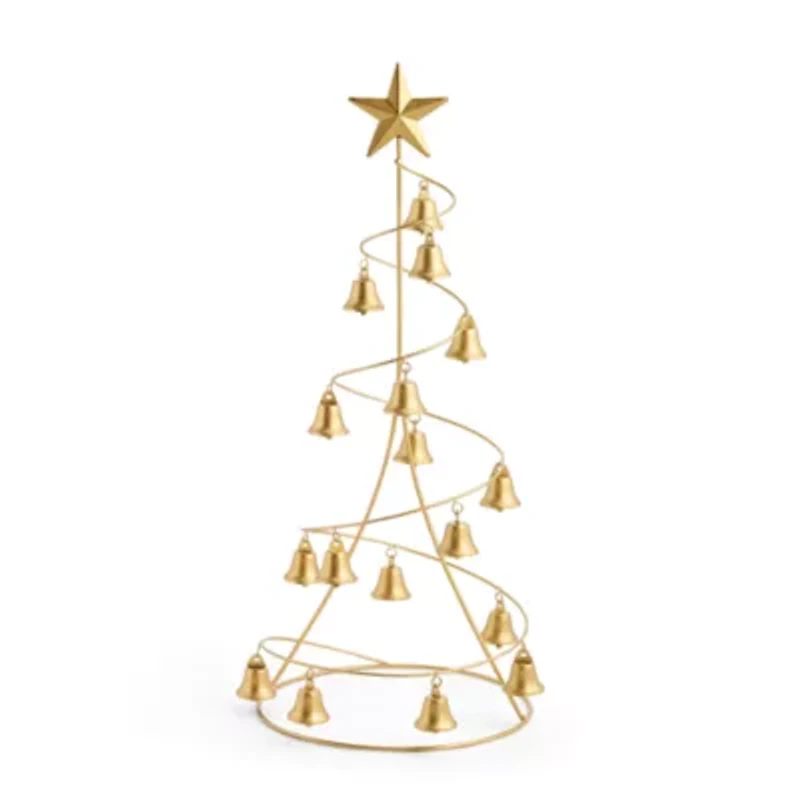 North Pole Trading Co. 20in Bell Tree Christmas Tabletop Decor