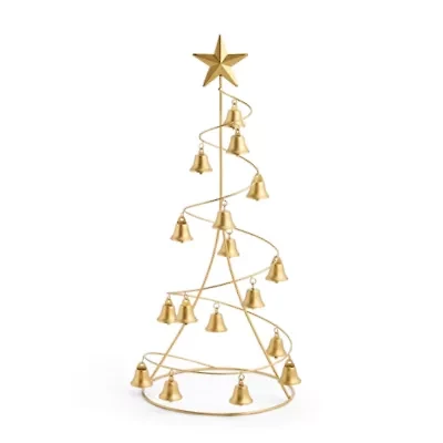 North Pole Trading Co. 20in Bell Tree Christmas Tabletop Decor