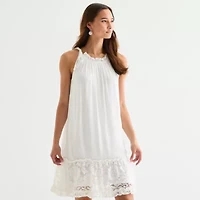 Robbie Bee Womens Sleeveless Swing Dresses