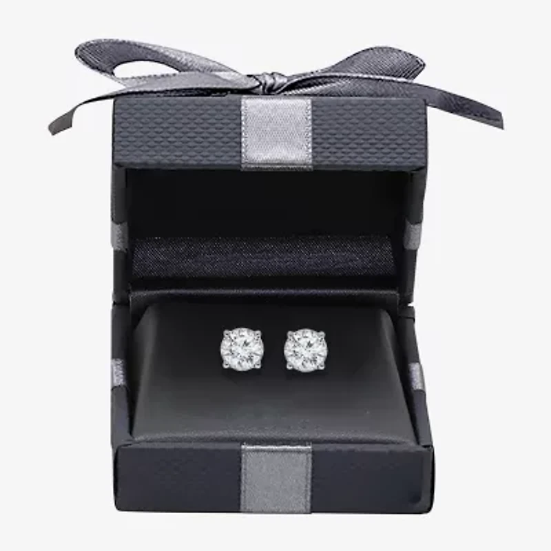 Si2,I 2 CT. T.W. Lab Grown White Diamond Sterling Silver 5.4mm Round Stud Earrings