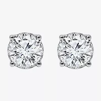 Si2,I 1 1/2 CT. T.W. Lab Grown White Diamond Sterling Silver Round Stud Earrings