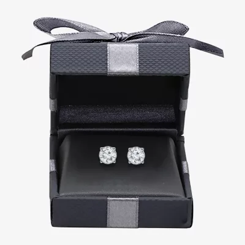 Si2,I 1 1/2 CT. T.W. Lab Grown White Diamond Sterling Silver Round Stud Earrings