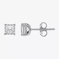 Si2,I 1 CT. T.W. Lab Grown White Diamond Sterling Silver 4.7mm Stud Earrings