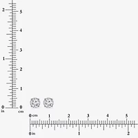 Si2,I 1 CT. T.W. Lab Grown White Diamond Sterling Silver 5.1mm Round Stud Earrings