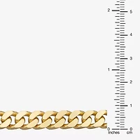 Made in Italy Womens 24K Gold Over Silver 22 Inch Curb Chain Necklace