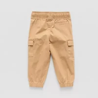 Okie Dokie Baby Boys Drawstring Waist Cuffed Regular Fit Jogger Pant