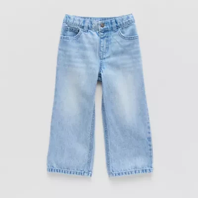 Okie Dokie Toddler & Little Boys Adjustable Waist Straight Leg Jean